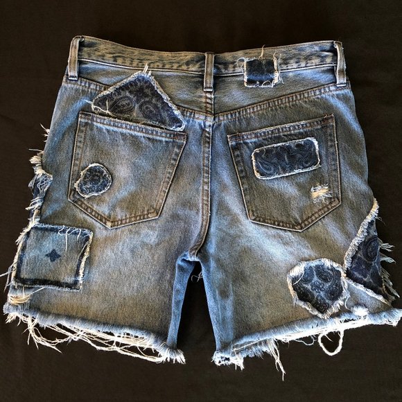 Free People Heart Breaker Patched & Embroidered Shorts Sz 26 - Picture 7 of 14